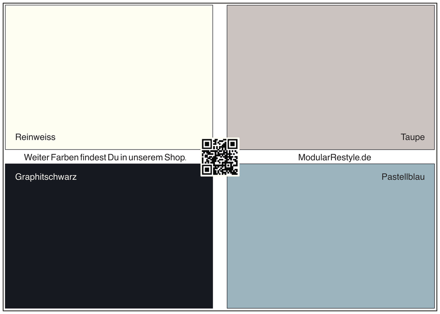 Musterfolie Farbset 2 - Magnetfolie für USM Haller