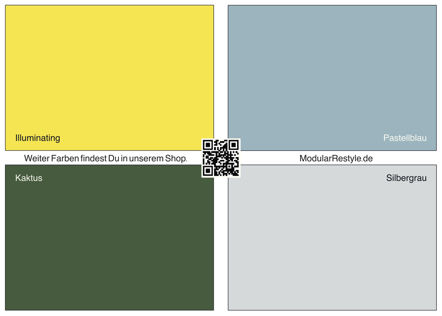 Musterfolie Farbset 4 - Magnetfolie für USM Haller