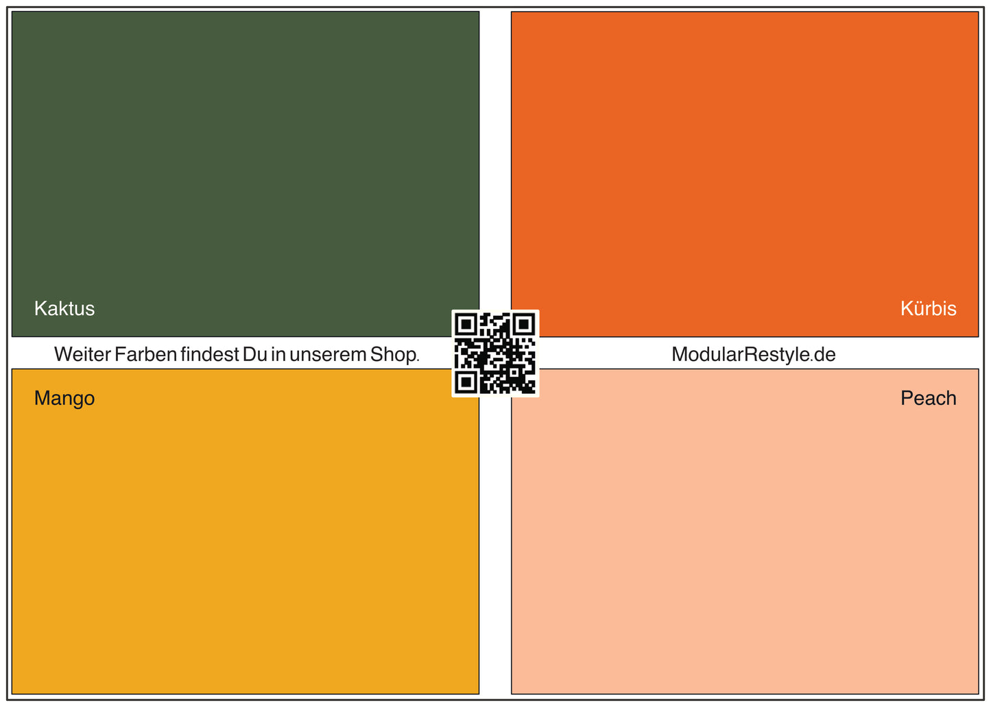 Musterfolie Farbset 1 - Magnetfolie für USM Haller