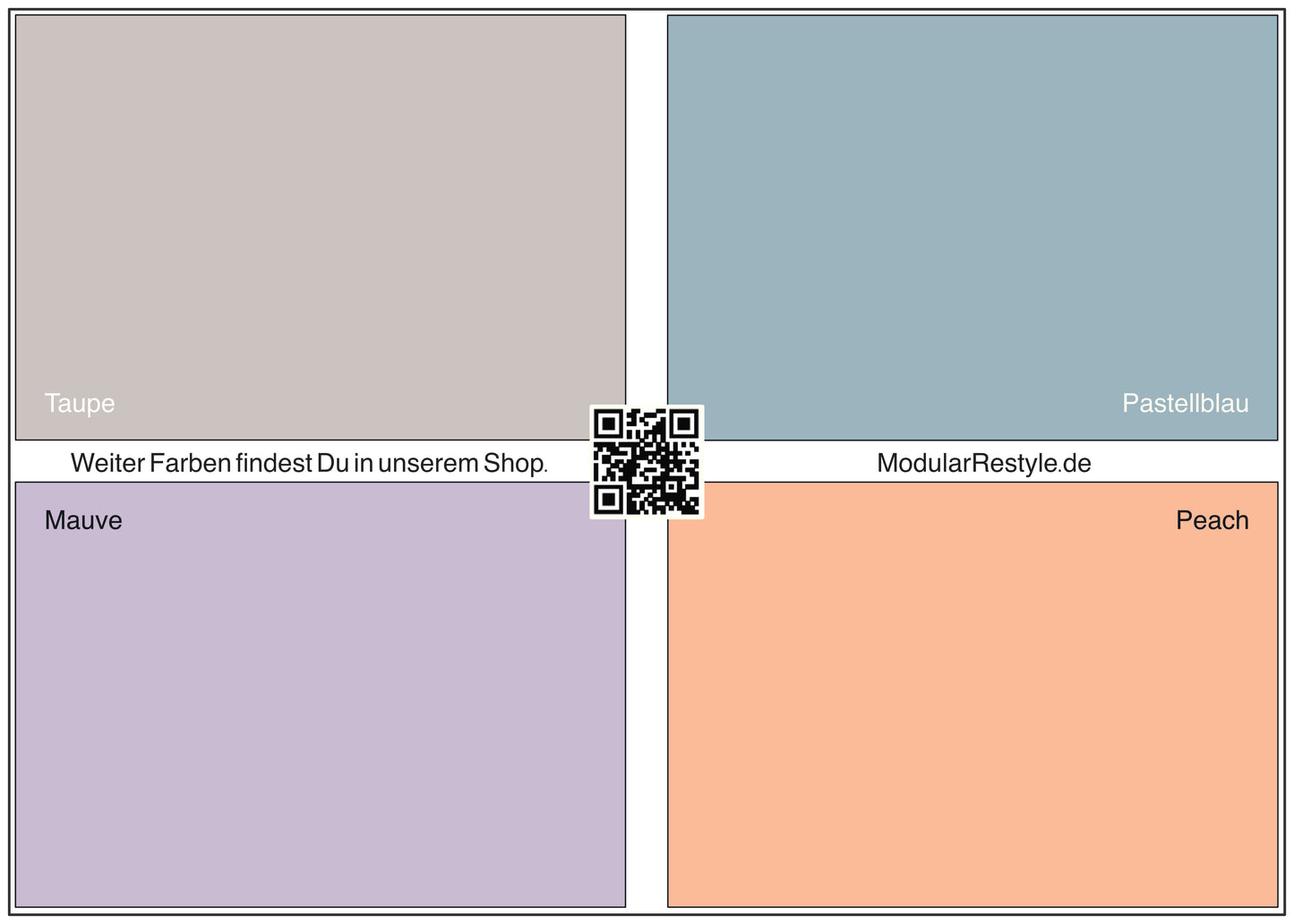 Musterfolie Farbset 3 - Magnetfolie für USM Haller