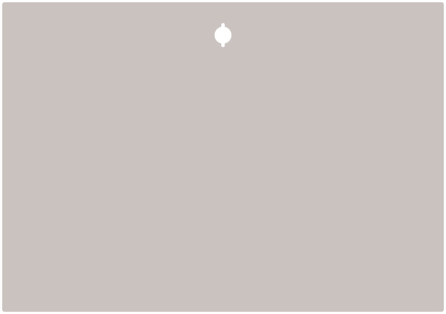 Farbe Taupe - Magnetfolie für USM Haller, verschiedene Größen, mit und ohne Griffausschnitt