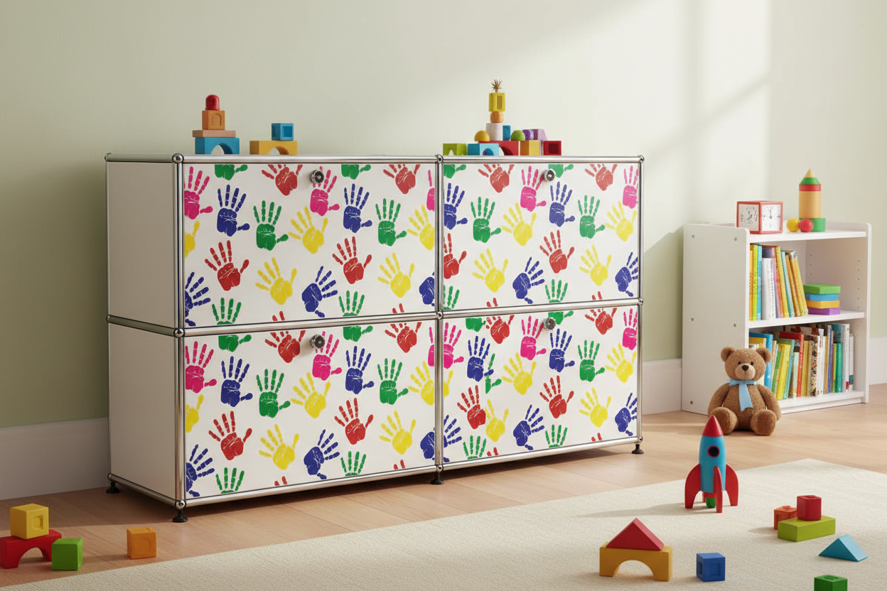 Grafiken bunte Hände – Kinderzimmer