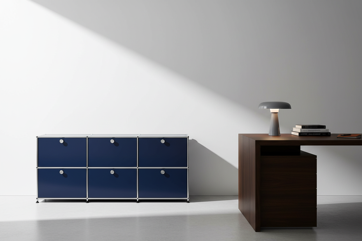 Farbe Kristallblau - Magnetfolie für USM Haller, verschiedene Größen, mit und ohne Griffausschnitt