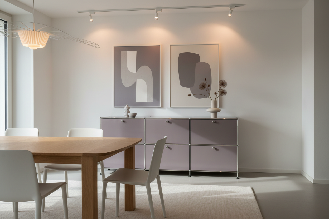 Farbe Dämmerlila - Magnetfolie für USM Haller, verschiedene Größen, mit und ohne Griffausschnitt